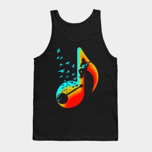 Music Banjo Player Tank Top